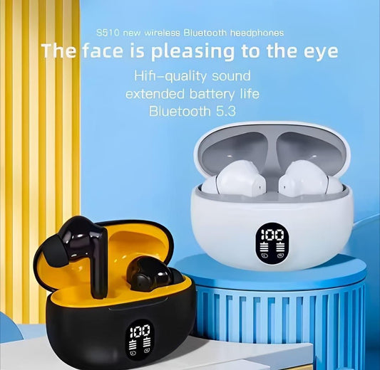 🔥 TWS Wireless Earbuds with LED Display – ENC Noise Cancellation,